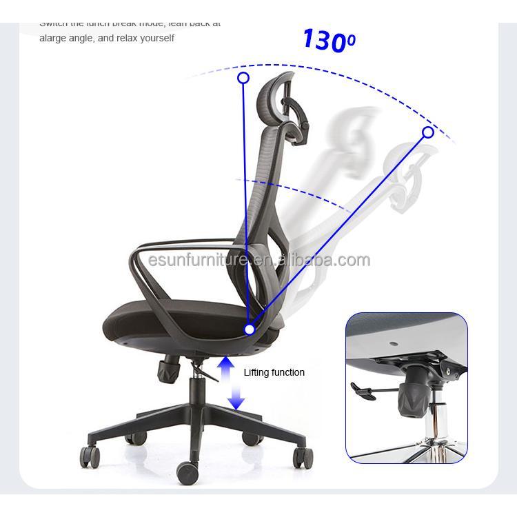 A911 Ergonomic High-Back Mesh Office Chair — detail view 07
