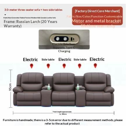 Compact 3-Seater Sofa Bed for Small Spaces — detail view 07