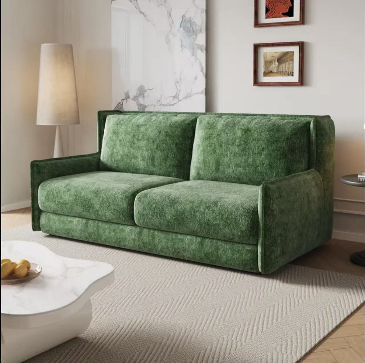 Custom Fold-Out Sofa Bed With Mattress — detail view 02