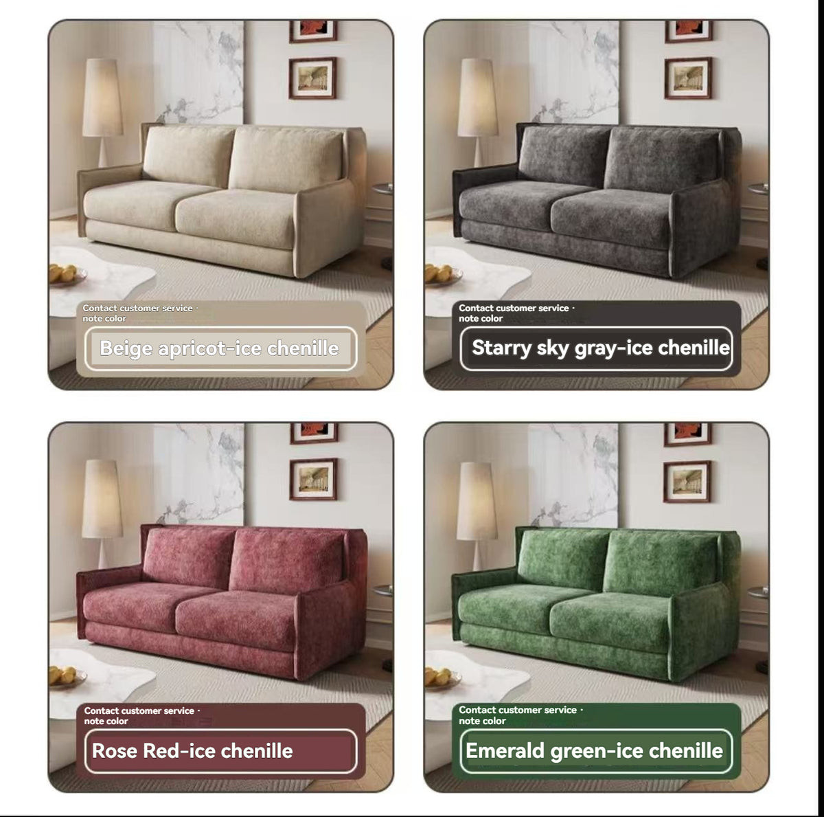Custom Fold-Out Sofa Bed With Mattress — detail view 05
