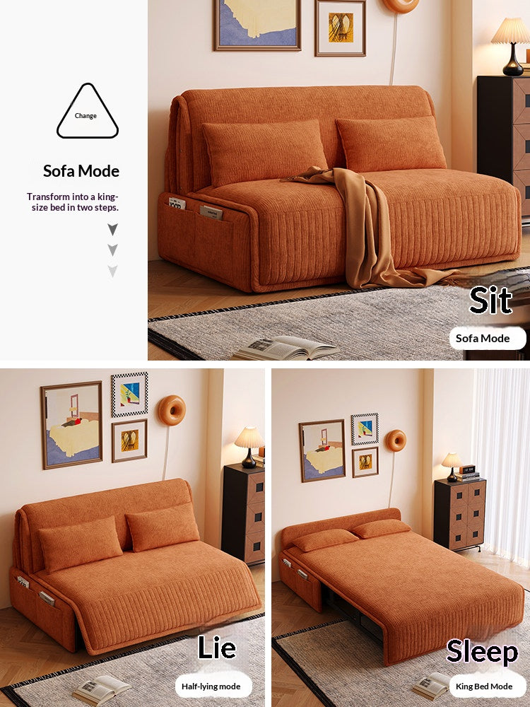Electric Sofa Bed With Storage & Pet-Resistant Fabric — detail view 02
