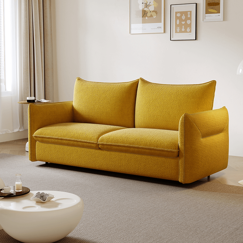 Foldable Fabric Sofa Bed With Mattress — detail view 02