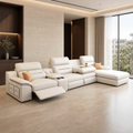 Genuine Leather Electric Storage Sofa Bed