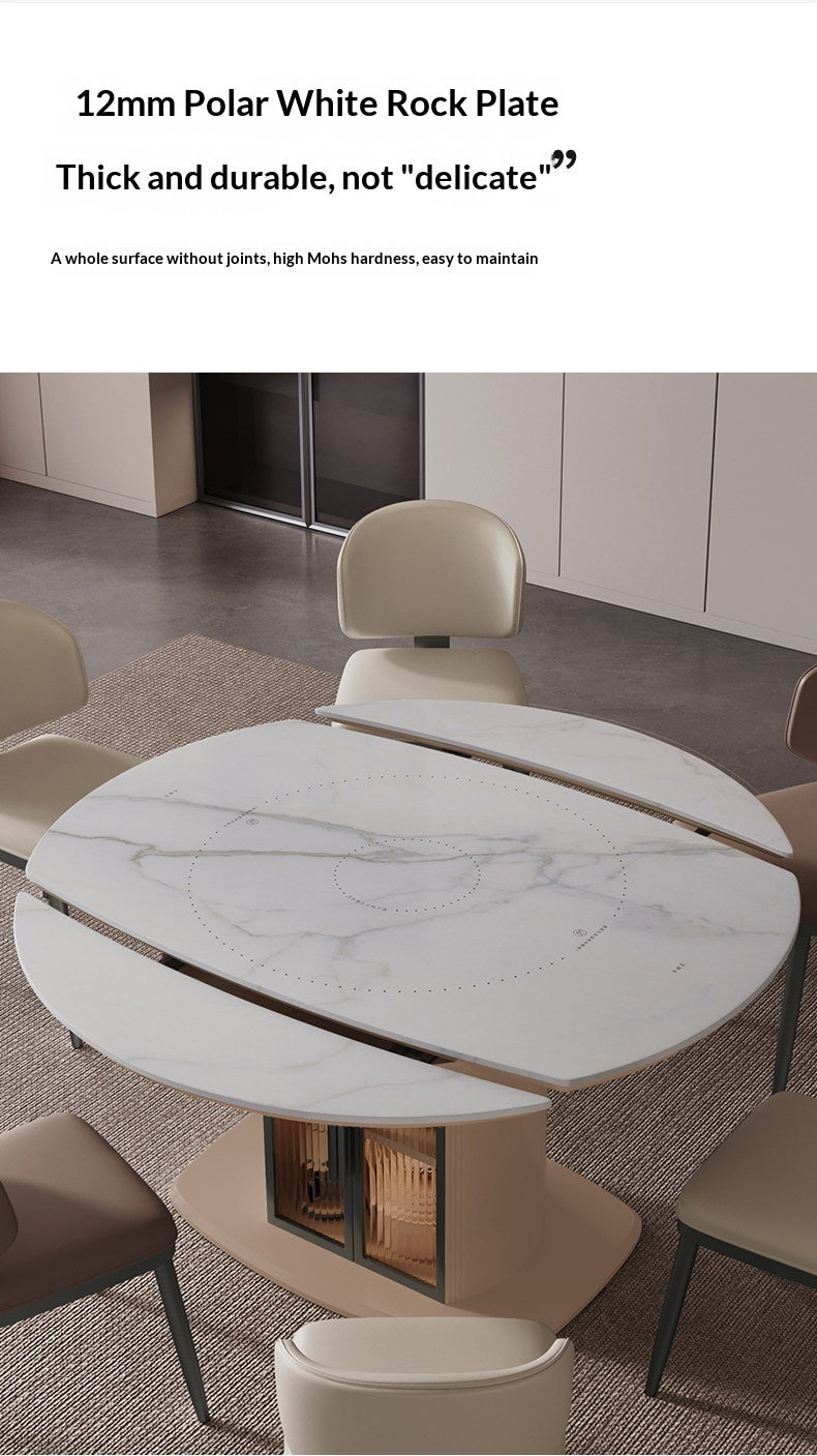 Island Dining Table With Induction Cooktop — detail view 02