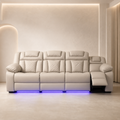 Leather Space-Capsule Recliner Sofa