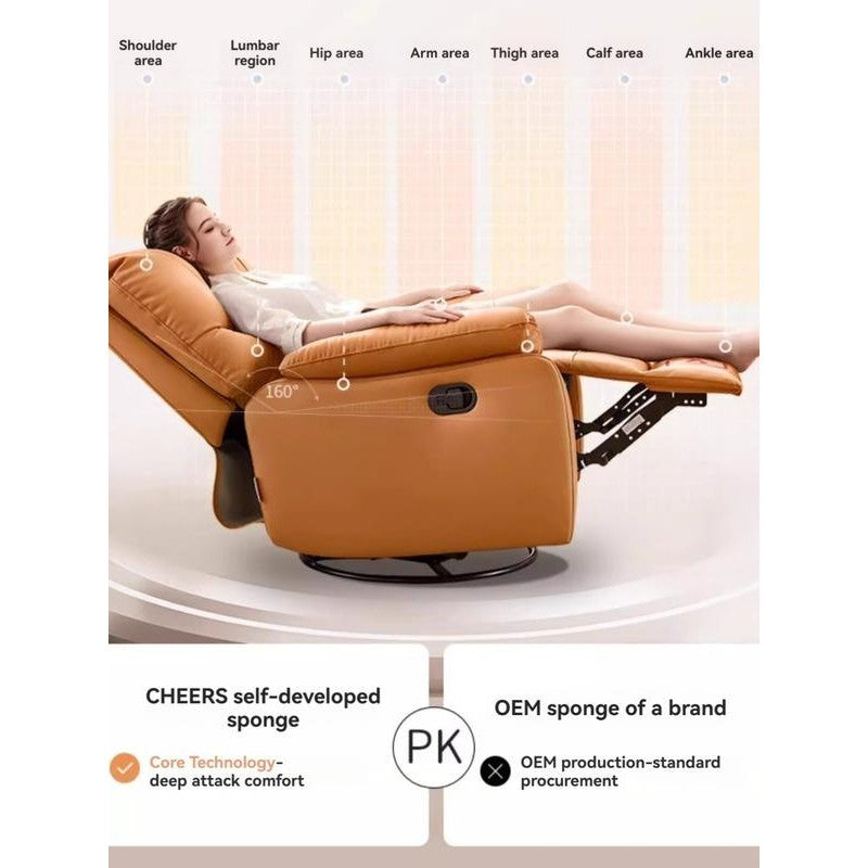 Microfiber Recliner Rocker Armchair — detail view 07