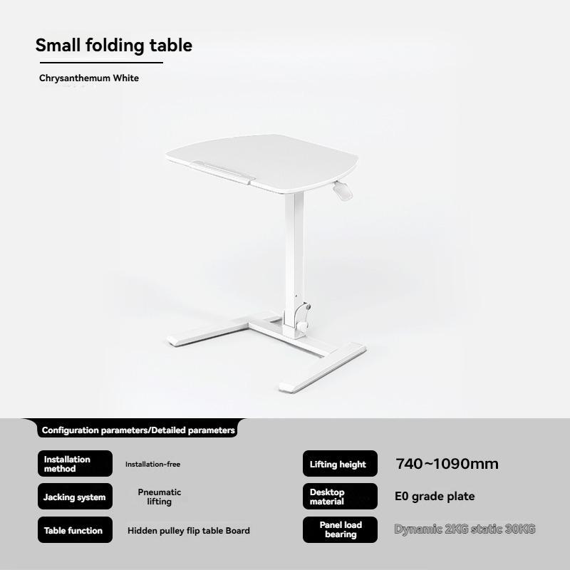 Mobile Height-Adjustable Bedside Table — detail view 02
