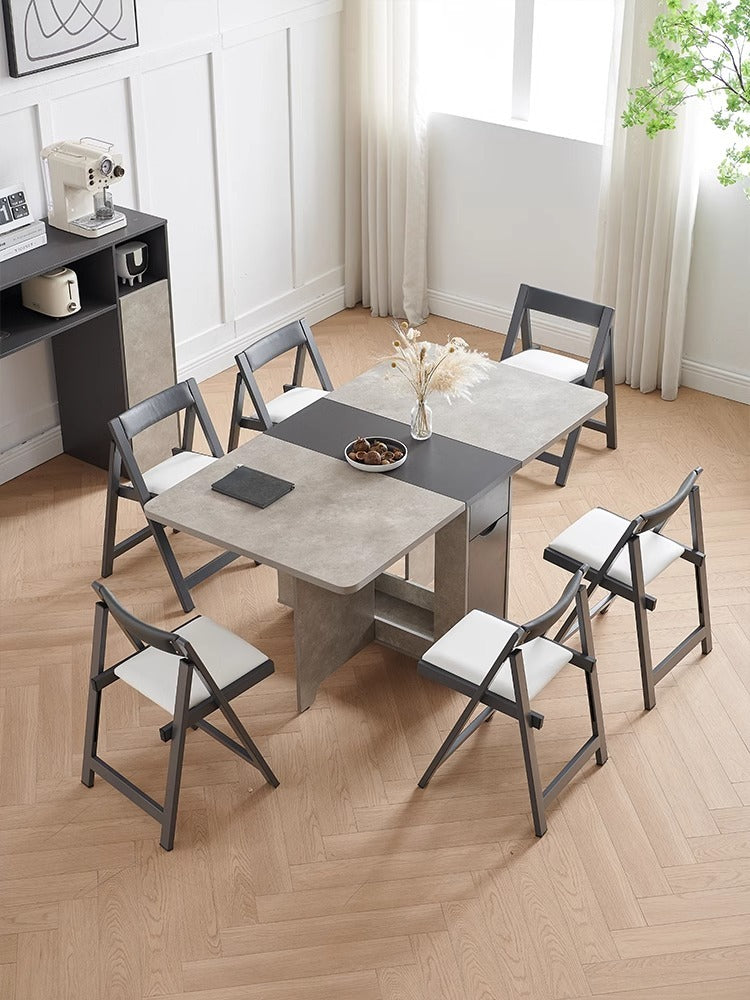 Nordic Extendable Folding Dining Table for Small Spaces — detail view 02