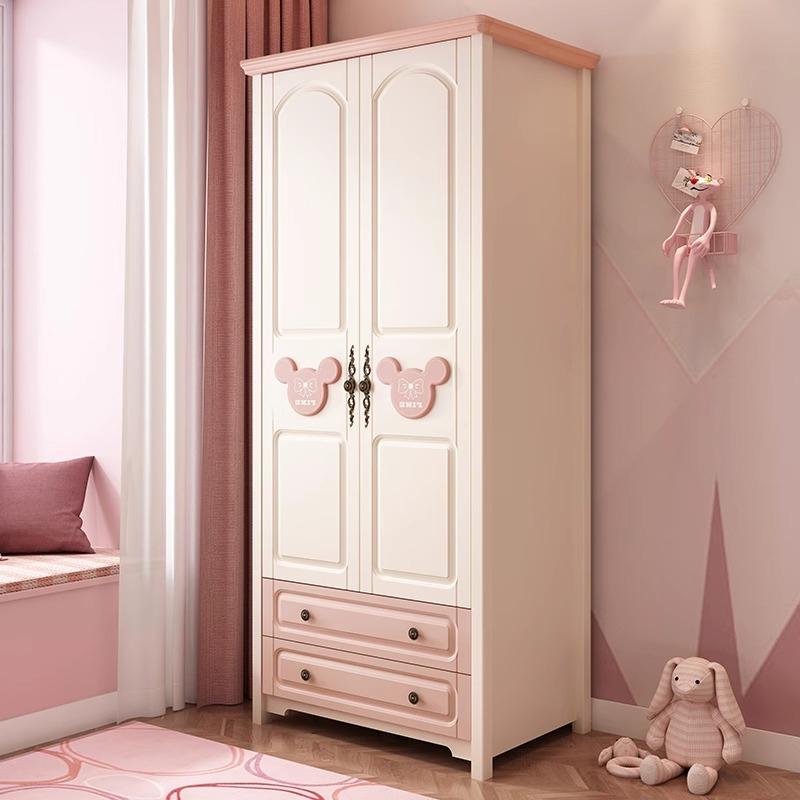 Pink Kids’ Wardrobe With 2- to 5-Door Options — detail view 02