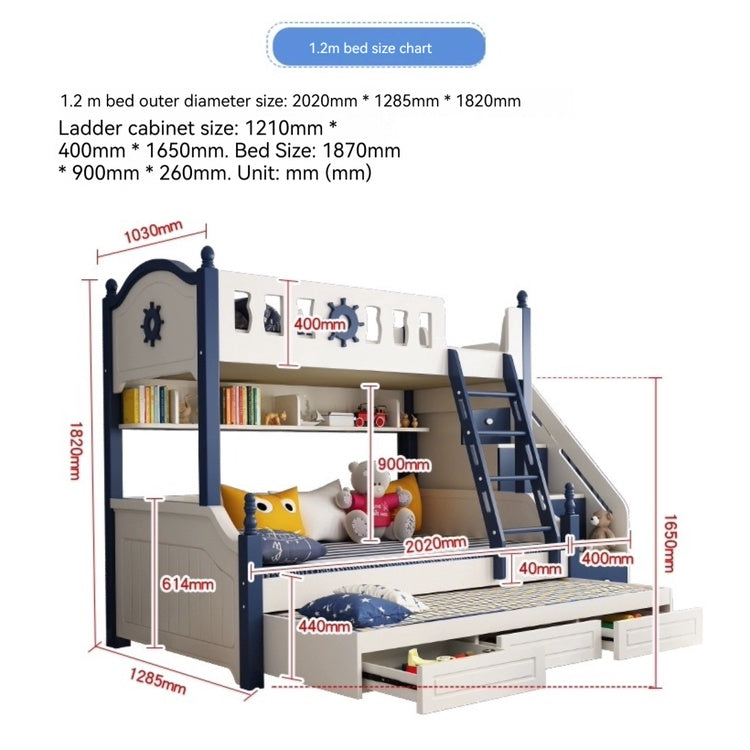 Staggered Bunk Bed for Compact Bedrooms — detail view 06