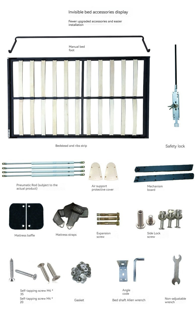 Vertical or Side-Folding Murphy Wall Bed System — detail view 06