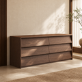 Vintage Solid Wood Six-Drawer Storage Chest