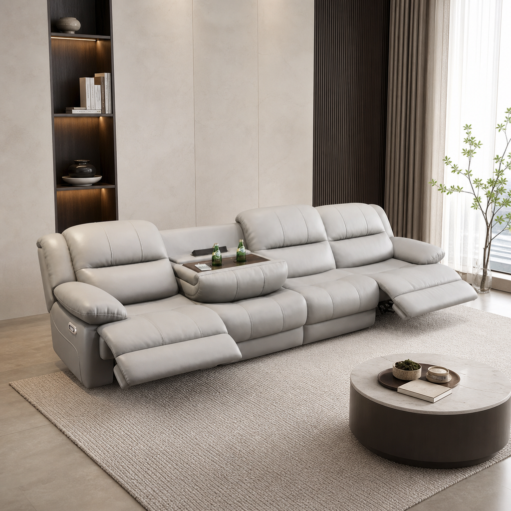 Wall-Hugger Power Recliner Sofa With USB, 1–4 Seater
