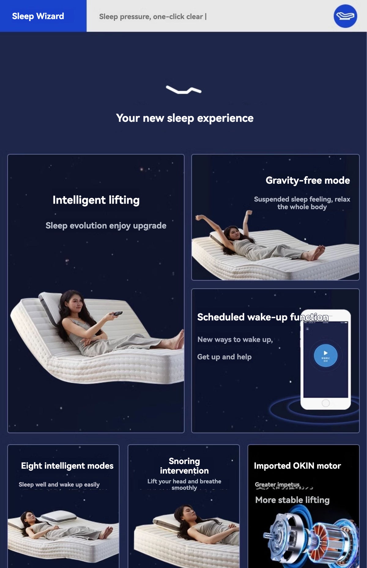 Zero-Gravity Electric Massage Mattress — detail view 01